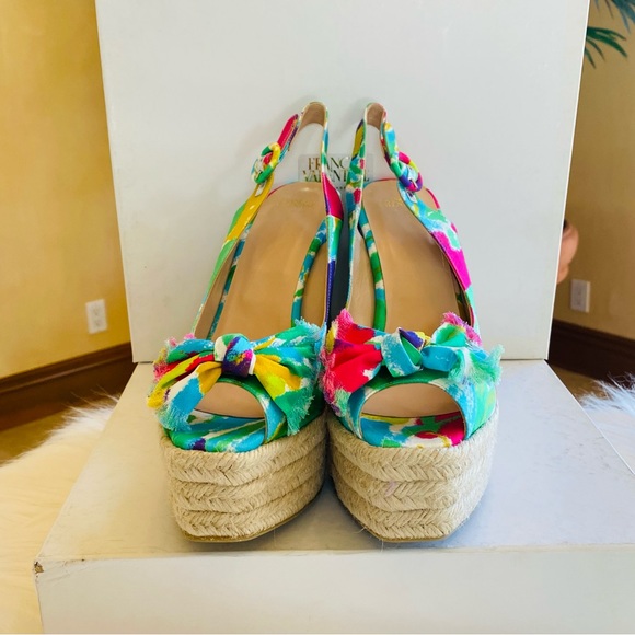 Frances Valentine Eve Fabric Wrapped Wedges - Picture 4 of 15